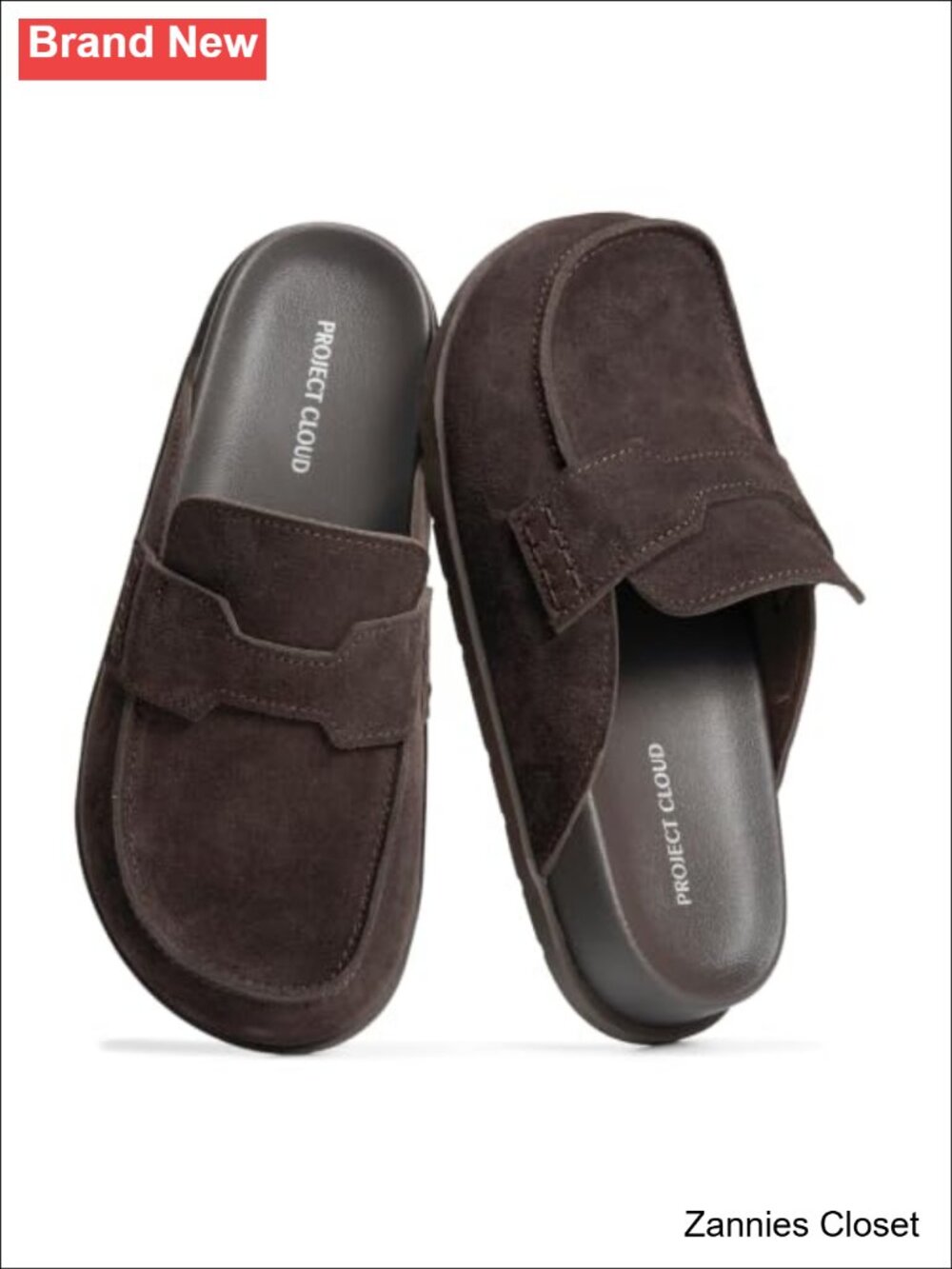 ✨ Project Cloud 100% Genuine Leather Slip On Womens Clogs Fall Mules